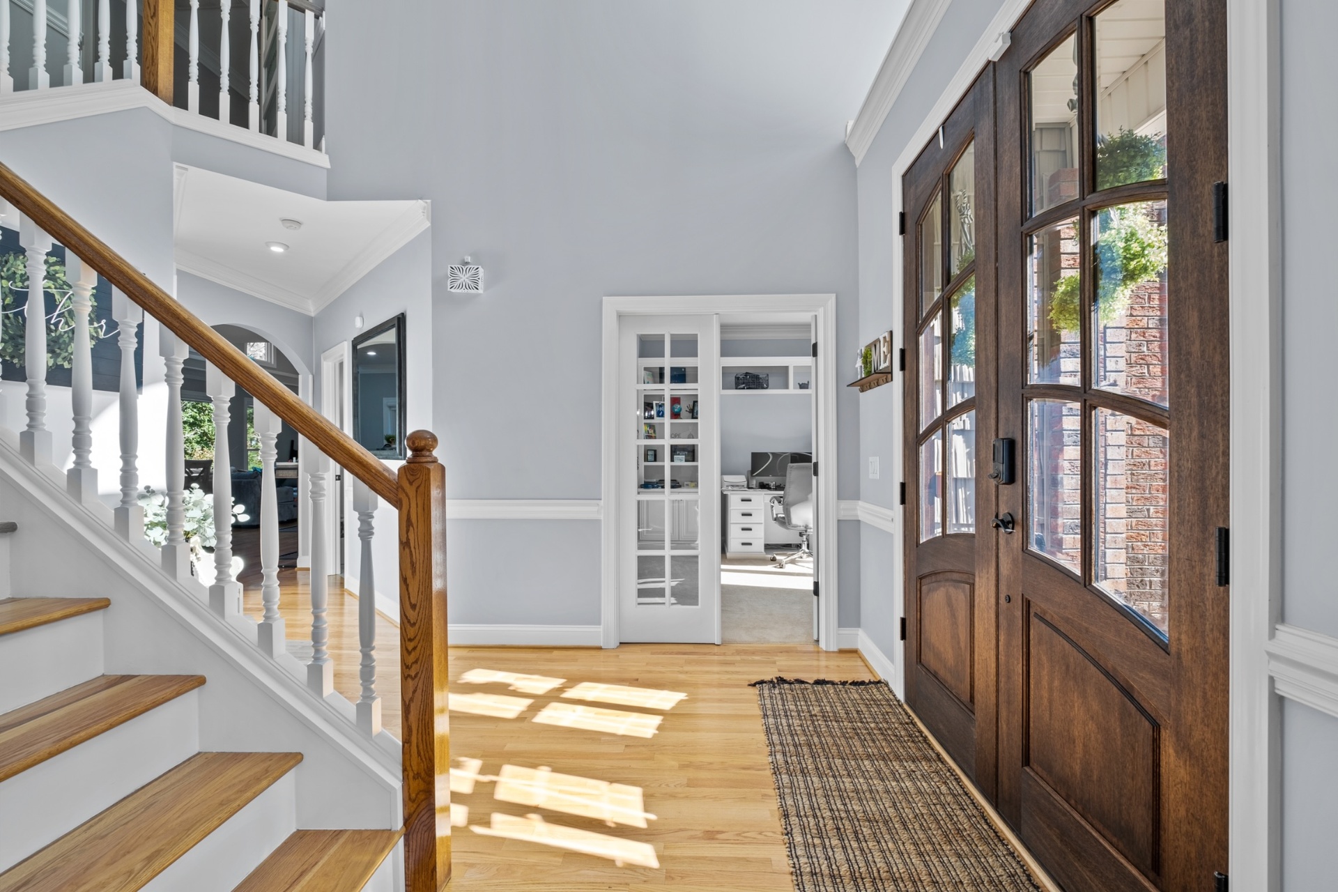 Interior with elegant double doors